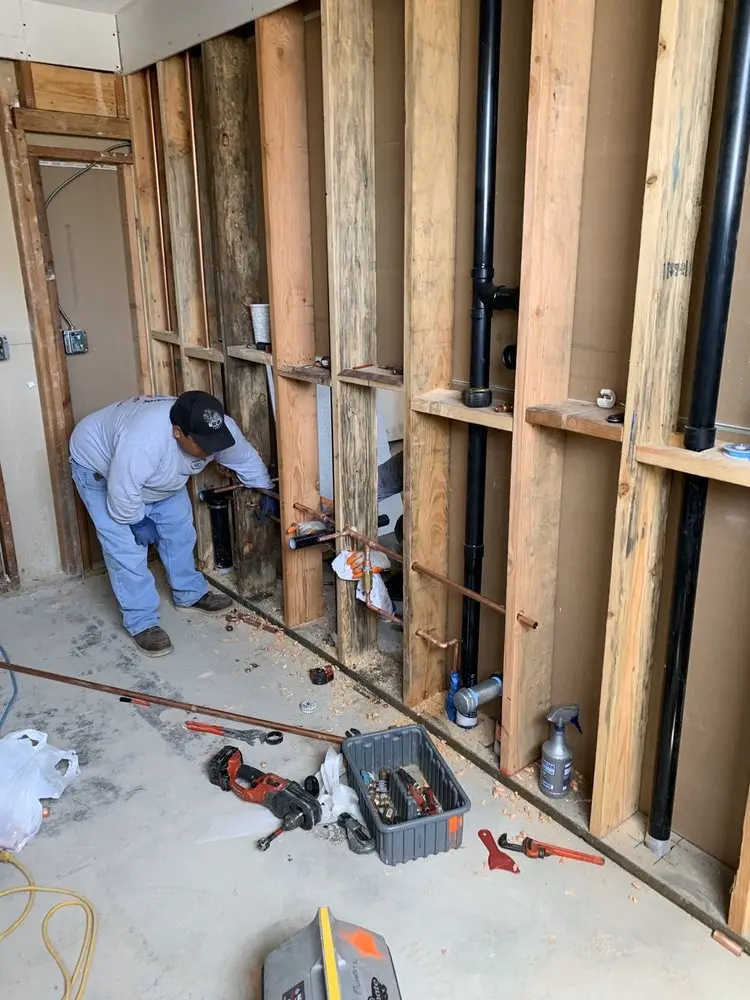 Commercial rough-in plumbing for Water Heater Replacement in Spinnerville